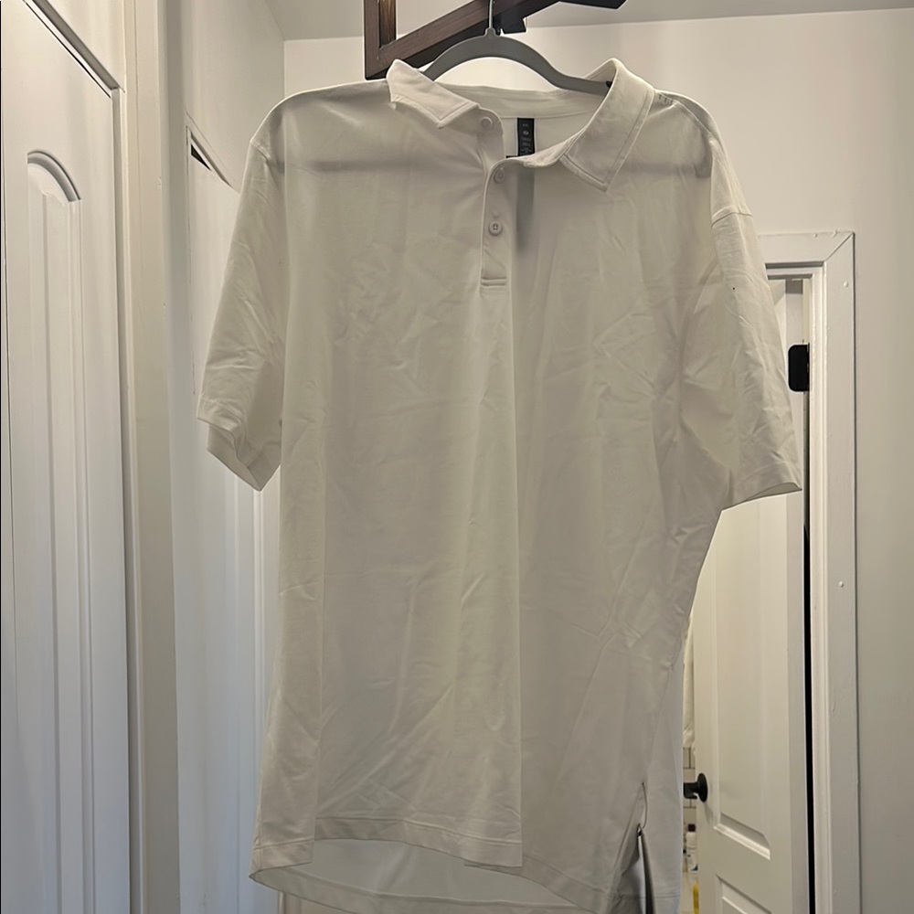 Lululemon White mens polo